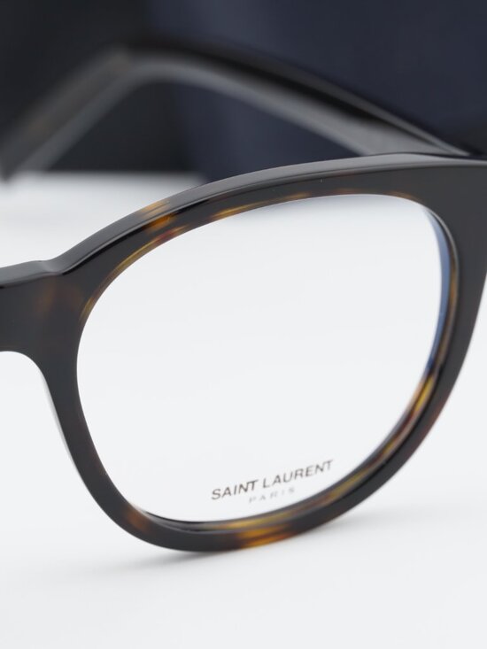 Saint Laurent SL471 002 Square Eyeglasses 53mm – Havana main image 7